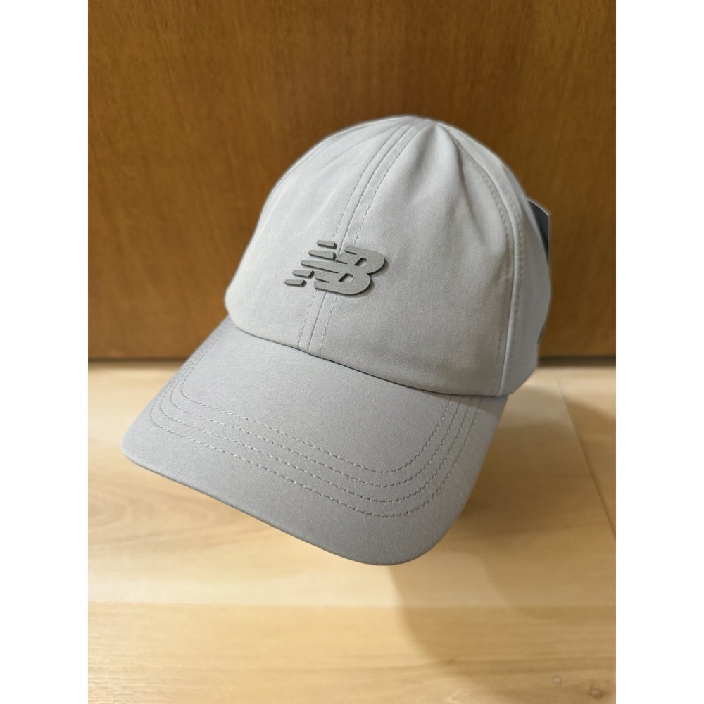 New Balance Gray Baseball Cap Adjustable Strap Logo One Size Hat NWT